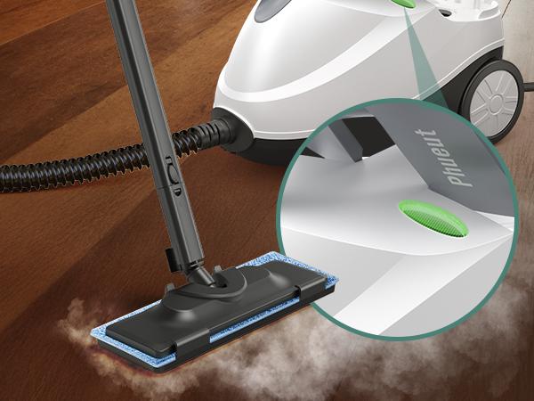 Phueut Steam Cleaner Replacement Brushes & Grout Brush & 2 Packs Steam Mop Pads for Multi-Surface Floor Cleaning Reusable Washable Machine Compatible Essential Cleaning Tools