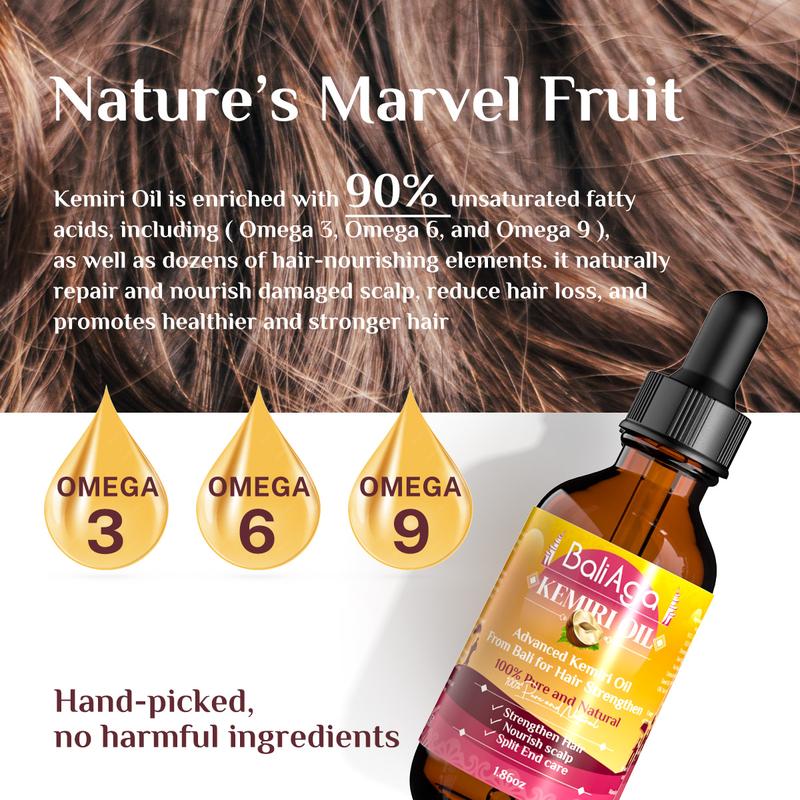BaliAga Kemiri Oil Hair Care Essential Oil From Bali For Hair Strengthen Hair/Nourish Scalp/Split End Care Plant Comfort Haircare Organic BaliAga Kemiri Oil Hair Care Essential Oil From Bali For Hair Strengthen Hair/Nourish Scalp/Split End Care Plant Comfort Haircare Organic