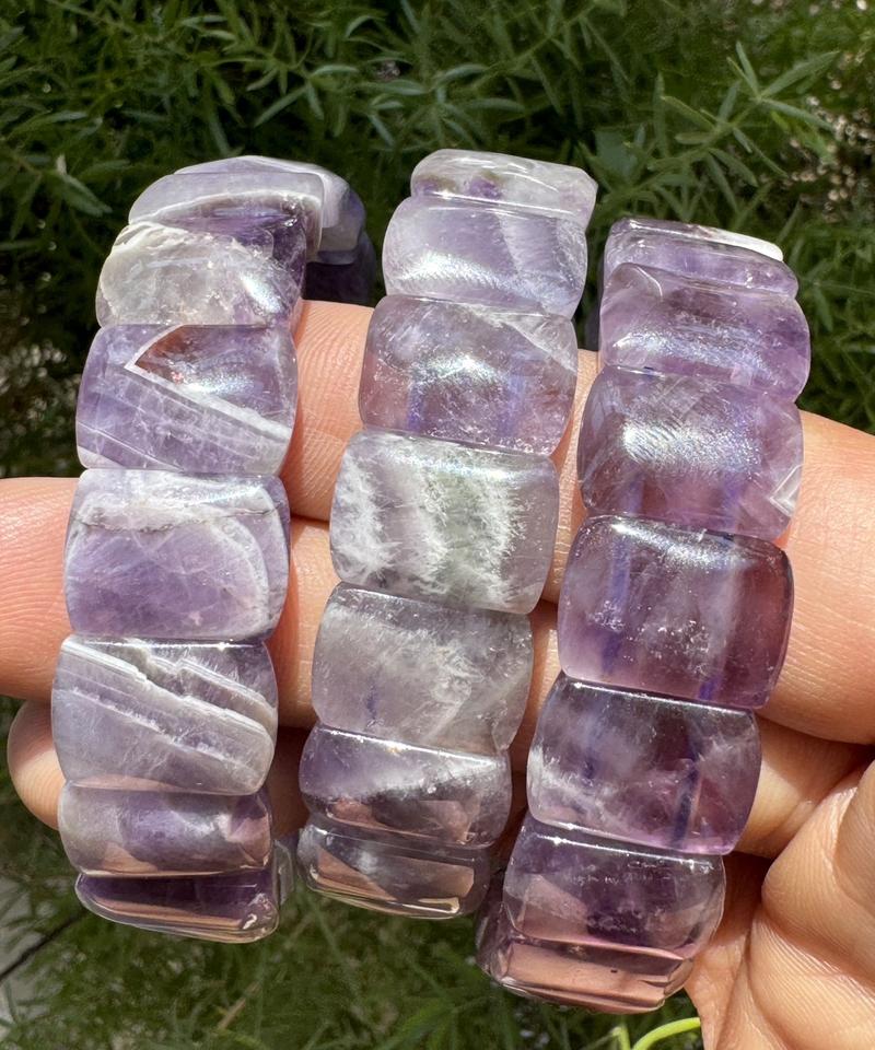 Amethyst Bangle Bracelets by Urban Rutile