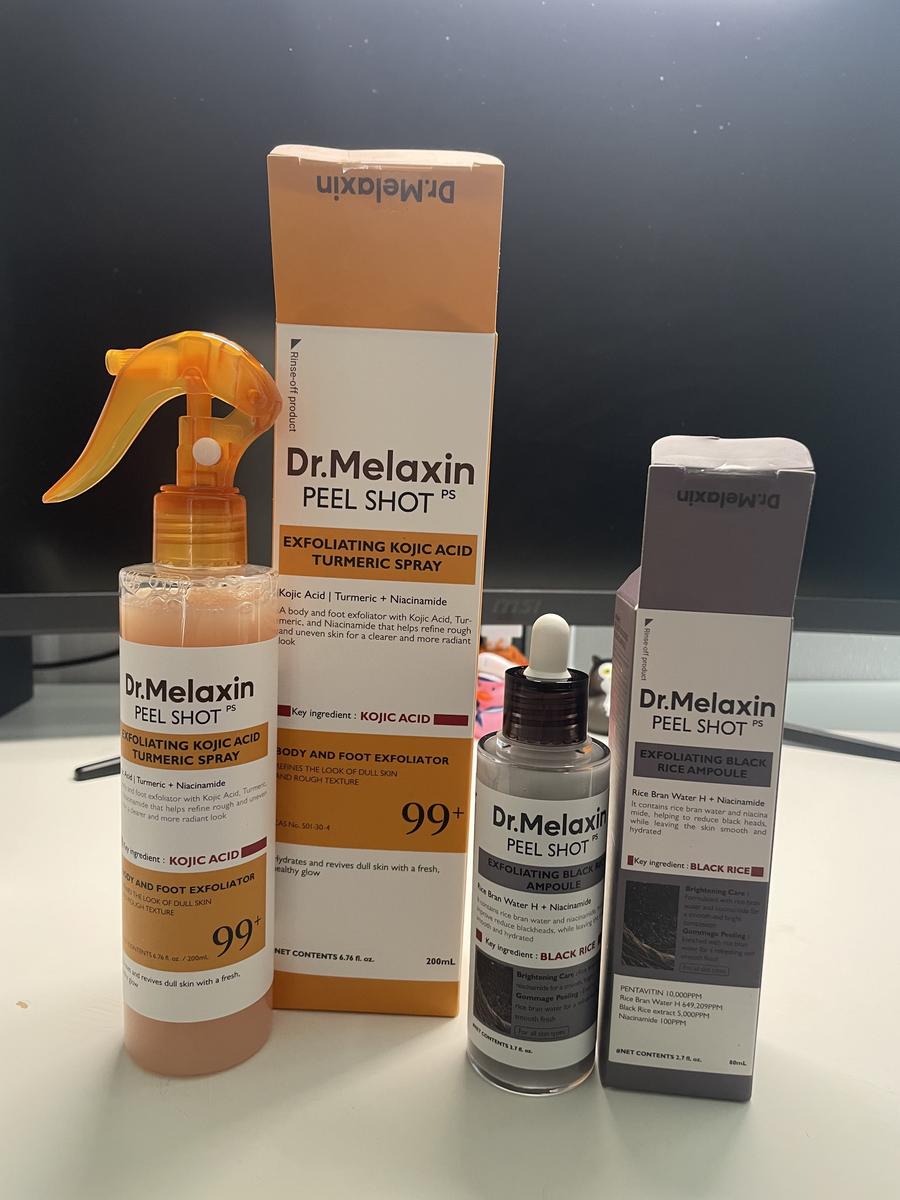 Item: Black Rice Peeling Ampoule + Body Peeling Spray