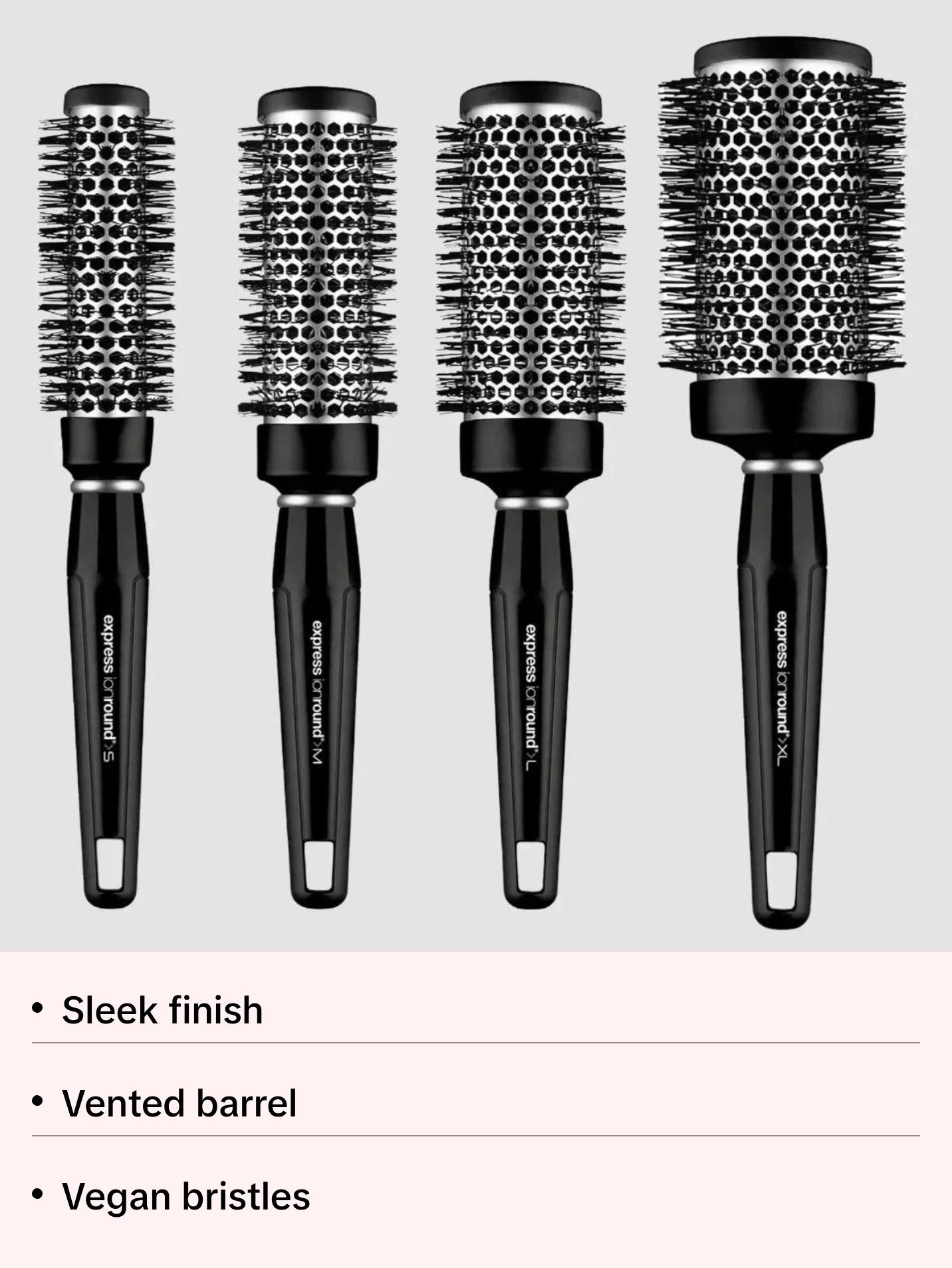 Paul Mitchell Express Ion Aluminum Round Brush XL - Vented Barrel for Sleek Frizz-Free Finish & Smooth Styling