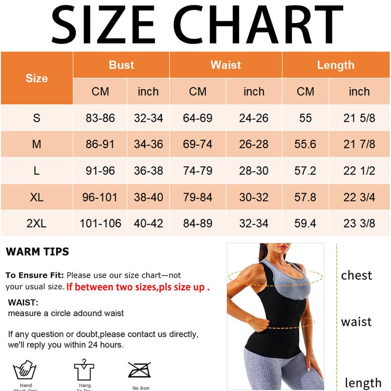 Women's Adjustable Zipper Sauna Tank Top, Tummy Control Shapewear Sleeveless Sauna Waist Trainer Vest Shirt for Women, Lady Workout Yoga Gym Exercise Clothing, Fajas Para Mujer