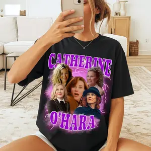 Catherine O’Hara Tribute T-Shirt, Catherine O’Hara Fan Sweatshirt Culture Memorial Legends Never Die Vintage Graphic Tee
