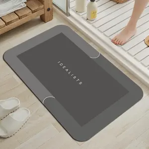 Bath Mat Bathroom Rug  Non Slip Super Absorbent Quick Dry Bath Rug  Stain Resistant Thin Bathroom Mat for Bathroom Floor Bathtub Shower  Vanity Easy to Clean Bathmat