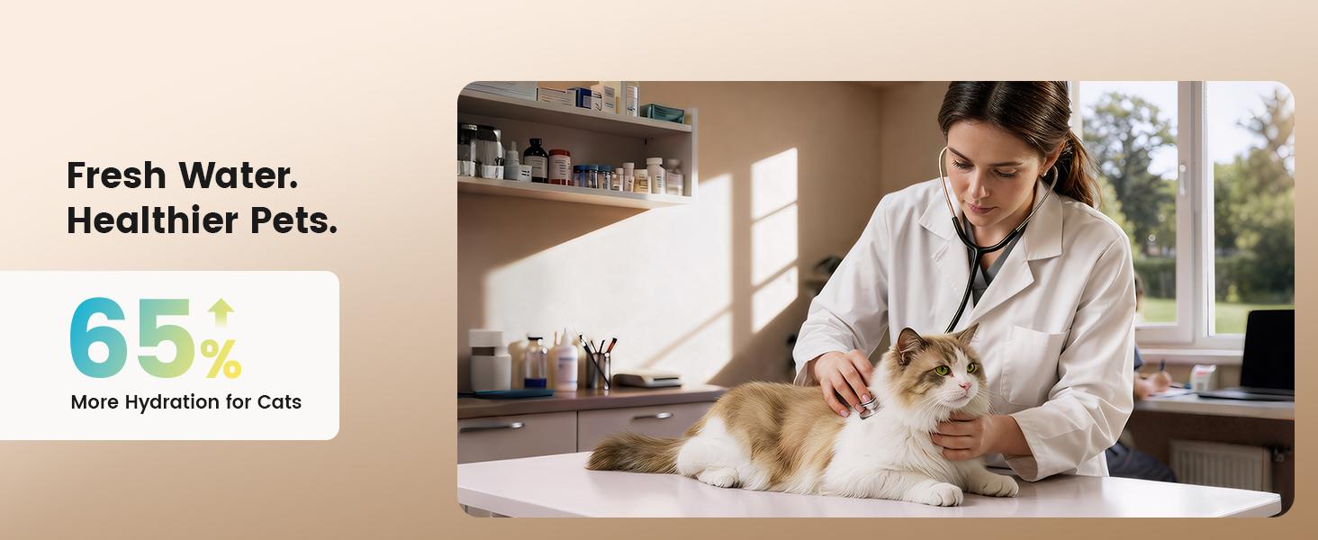 Oneisall Filterless Cat Water Fountain | 3.5L Automatic Stainless Steel Pet Dispenser with Separated Clean & Waste Tank, 2000mAh Battery (64-113 Days Runtime), Cordless, Detachable Easy-to-Clean Bowl, Scheduled Water Change (Up to 6x Daily)