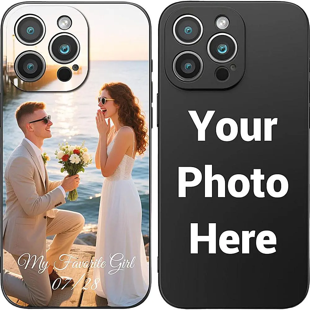 Custom Matte Case For iPhone 17 16 15 14 13 12 11 Pro Max Mini SE XS XR 7 8 Plus DIY Personalized Po Picture Soft Cover Funda