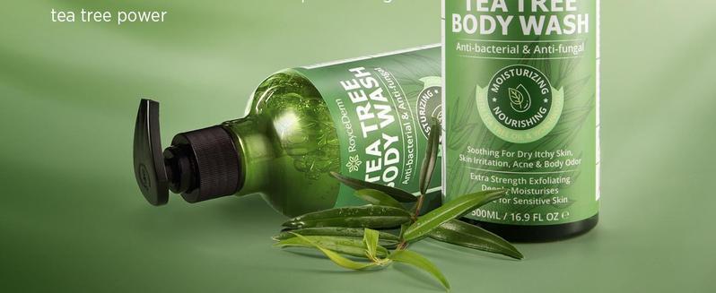 Roycederm Antifungal Body Wash & Soap, Antibacterial, Tinea Versicolor, Tea Tree Body Wash, Back Acne, Folliculitis, For Jock Itch, Athletes Foot, Body Odor, Ringworm