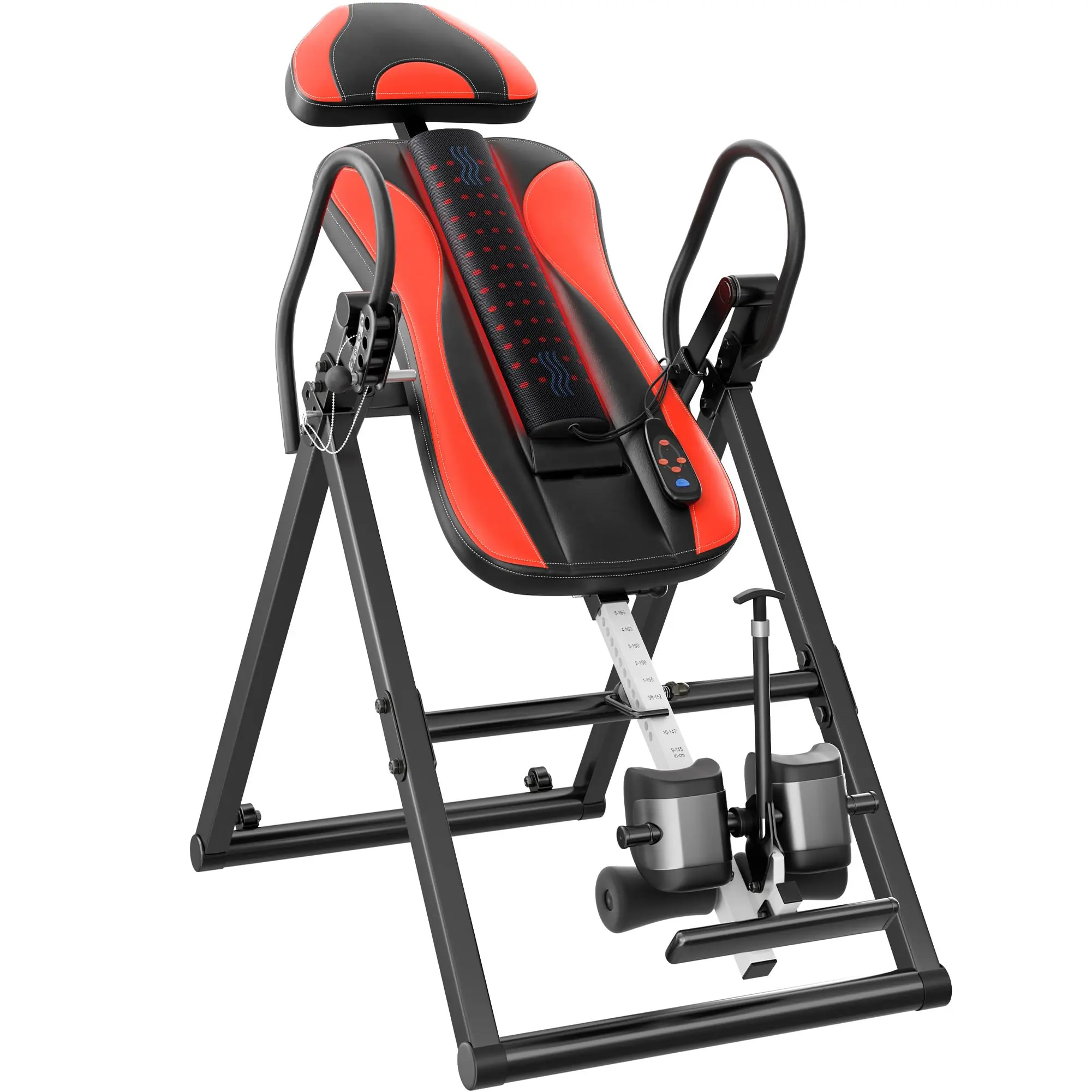 YOLEO Gravity Inversion Table for Back Pain Relief, Spine Decompression Inversion Table w/Heat and Massage Lumbar pad Back Stretcher Machine 300 lbs