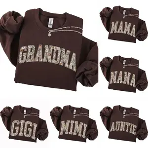 Custom Grandma Heart Sweatshirt, Personalized Grandparent Gift, Floral Grandma Mama Nana Auntie Mimi Gigi Mamaw Gammie Shirt
