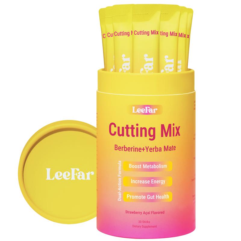 LeeFar Cutting Drink Mix – Berberine, Chromium, 5-HTP, Yerba Mate & Magnesium | Strawberry Açaí Flavor – 30 Servings LeeFar Cutting Drink Mix – Berberine, Chromium, 5-HTP, Yerba Mate & Magnesium | Strawberry Açaí Flavor – 30 Servings