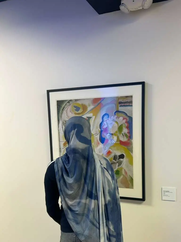 Blue Watercolor - Printed Jersey Hijab Head Scarf Wrap