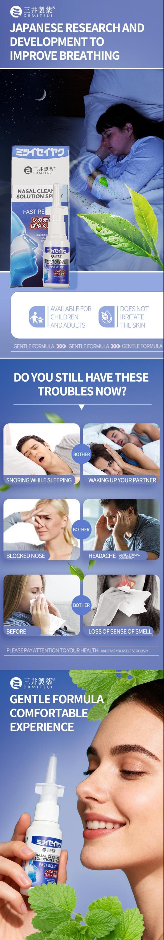 Nasal Refreshing Mist Spray for Daily Clean Comfort Use-BD