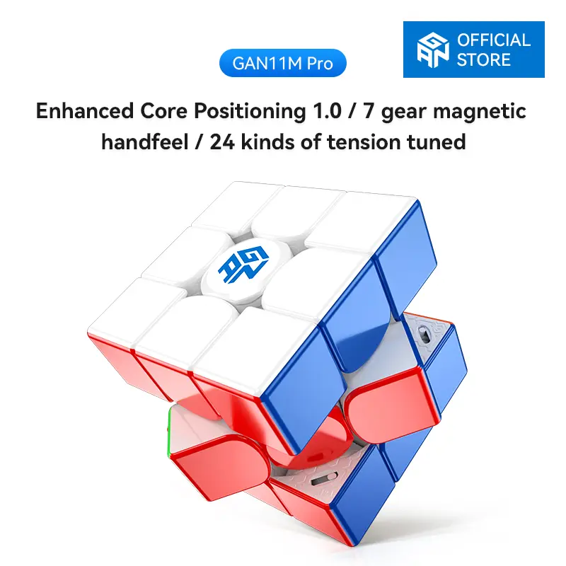 【Official Store】GAN 11 M Pro Cube 3x3 Magnetic Speed Cube Stickerless Magic Cube Toy for Kids & Adults