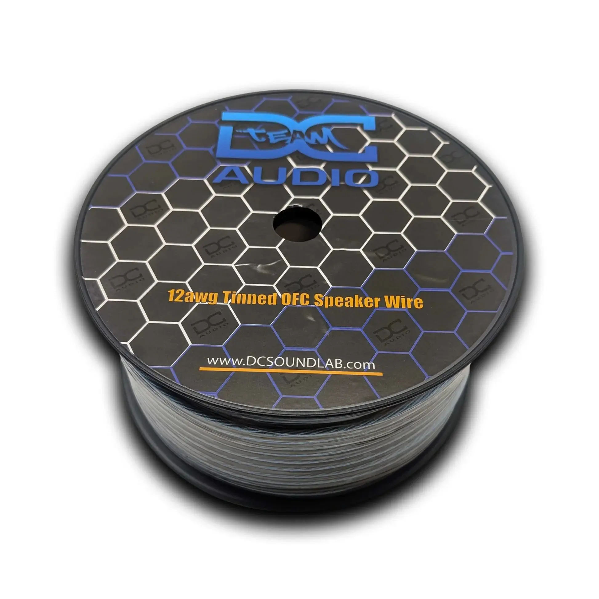 DC Audio 12 AWG OFC Oxygen-Free Copper Speaker Wire Cable - 400 ft Full Spool, High Current, for Professional Install, Door Speakers Accessories, Cables