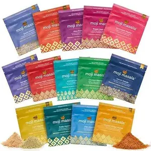 Try It All – The Complete moji masala ® Entire Indian Spice Blend Set Flavor