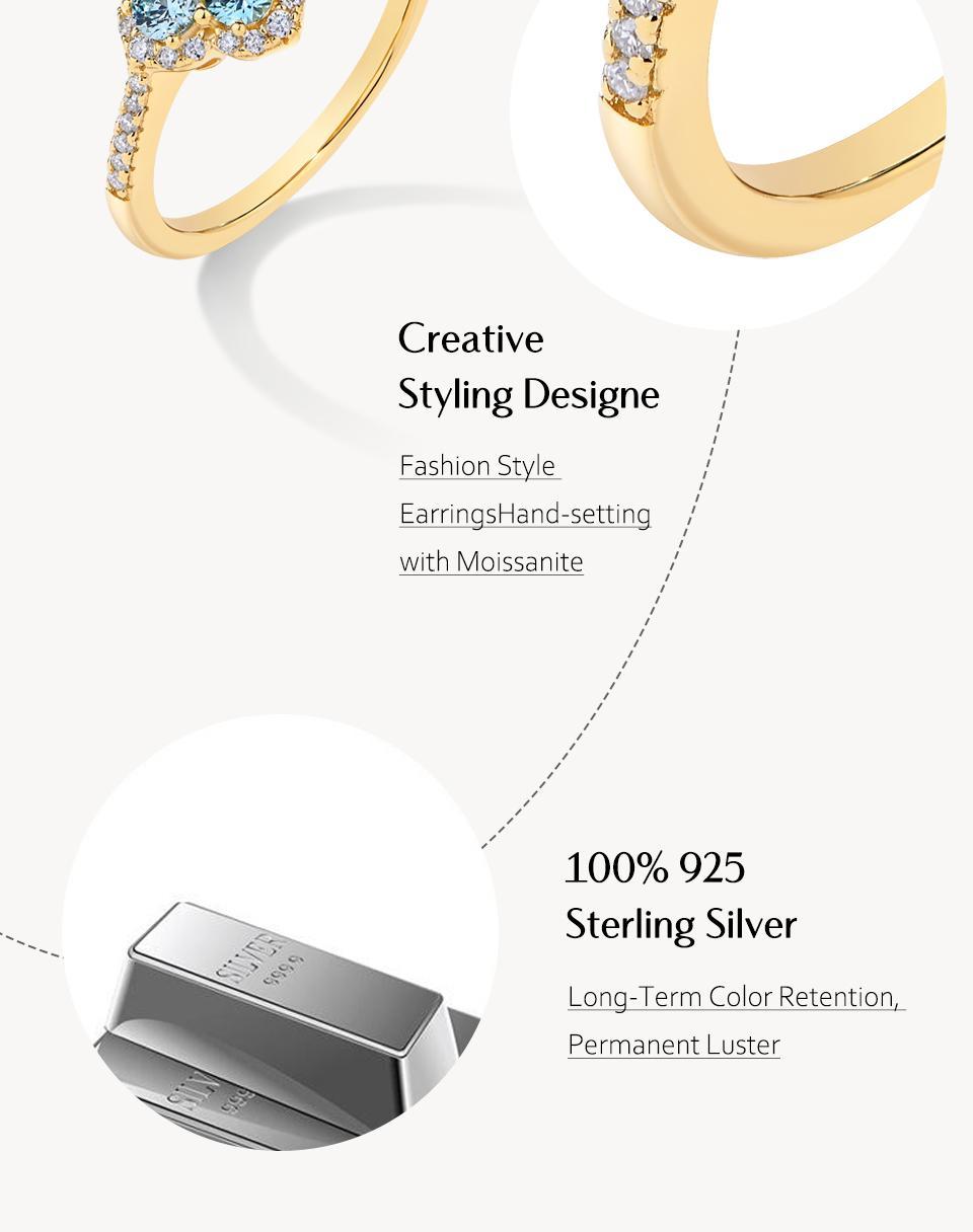 1.3ct D VVS1 Color Synthetic Moissanite Ring for Women 925 Sterling Silver Engagement Wedding Party Fine Jewelry Gift New R178 SpringStatements