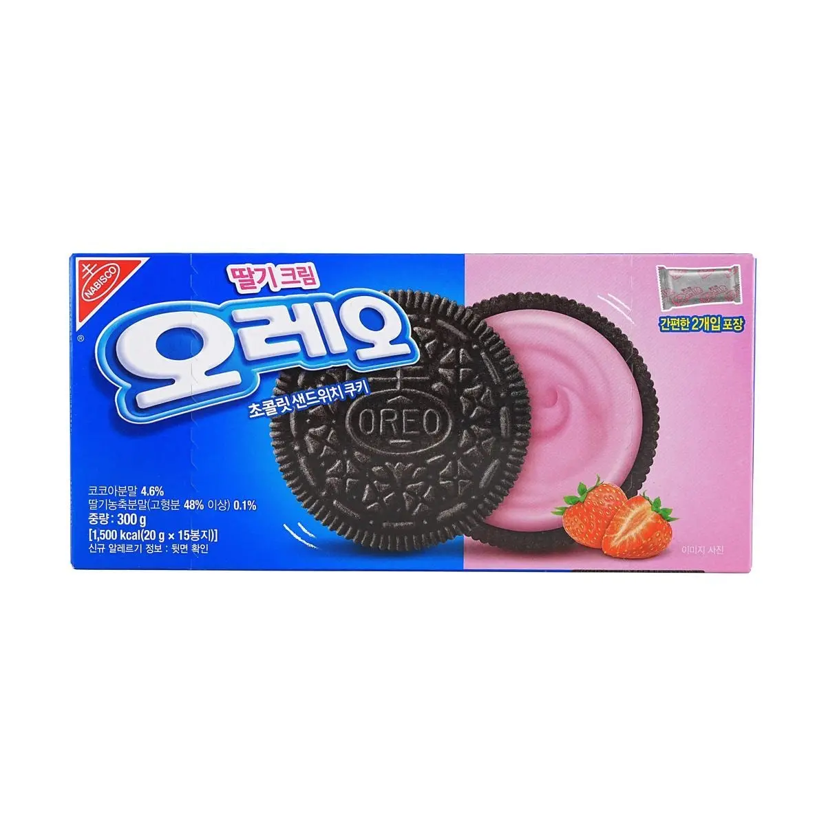 Oreo Korea Strawberry Cream Biscuits, 10.58oz