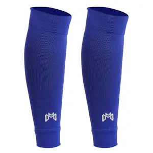 Medicaptain Pre-Cut Soccer Sleeve Socks for Adults and Youth, Companion for Soccer Grip Socks, Securely Holds Shin Guards