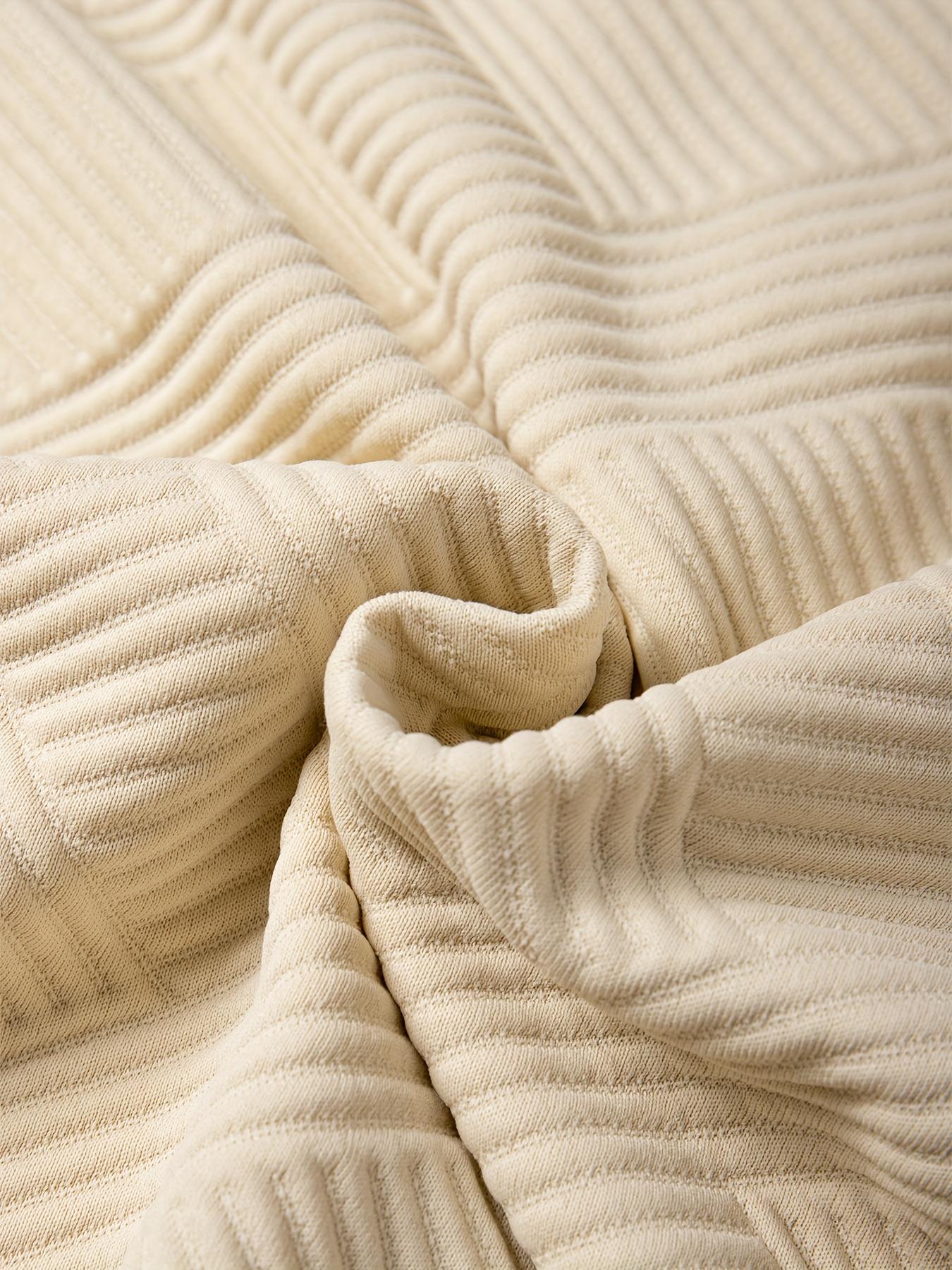 Men's casual fashion suit knitted jacquard sweatshirt and pants two-piece set