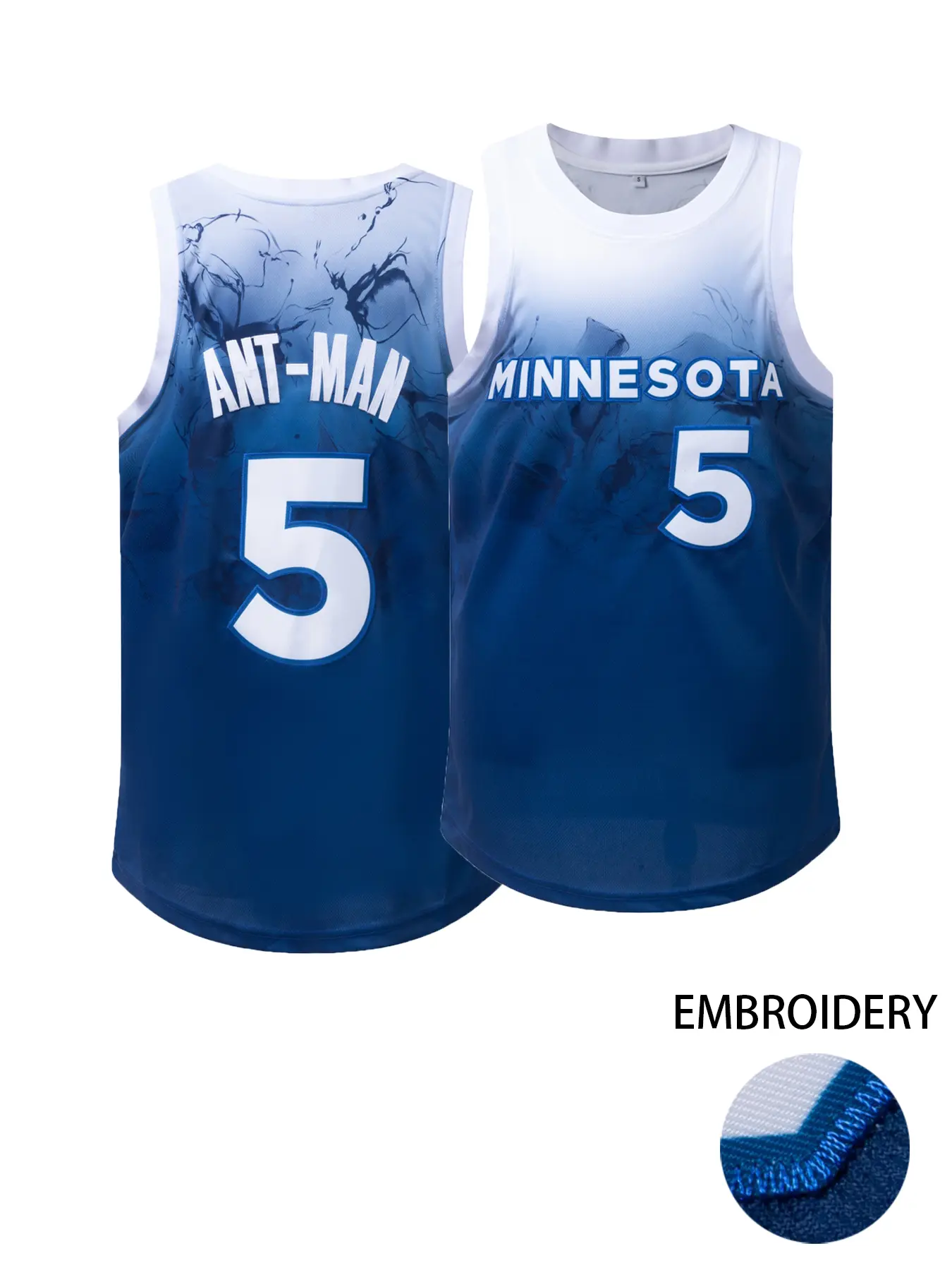 Men's Embroidered Basketball Jersey “Minnesota 5”Stitched Movie Jersey Shirts for Hip Hop Tank Top,Theme Party,Gift for Basketball Fans Sporty Jersey, Basketball Wear