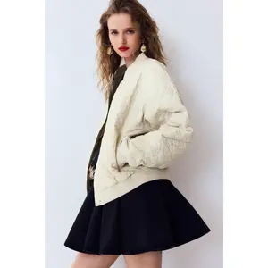 H&M Quilted bomber jacket