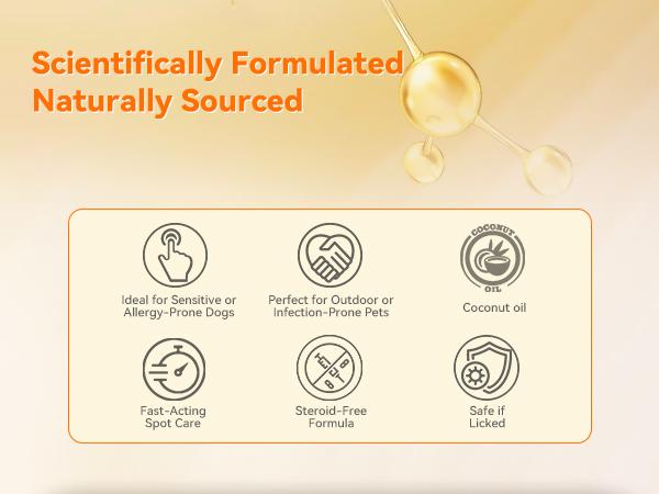 Hot Spot Treatment for Dogs, Gentle Soothing Balm for Dogs, with Quantum Silver and Coconut Oil, Formulated to Nurture & Comfort Dry, Sensitive Skin