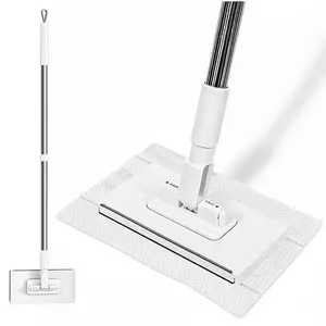 Reusable Mop with Clamp – Hold Paper Towels, Rags & Wet Wipes Firmly – Easy Multi-Purpose Home & Floor Cleaner