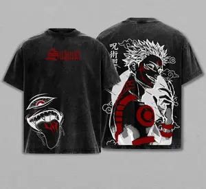 Sukuna Tee Washed – Jujutsu Kaisen Execution The Movie Culling Game Arc Vintage