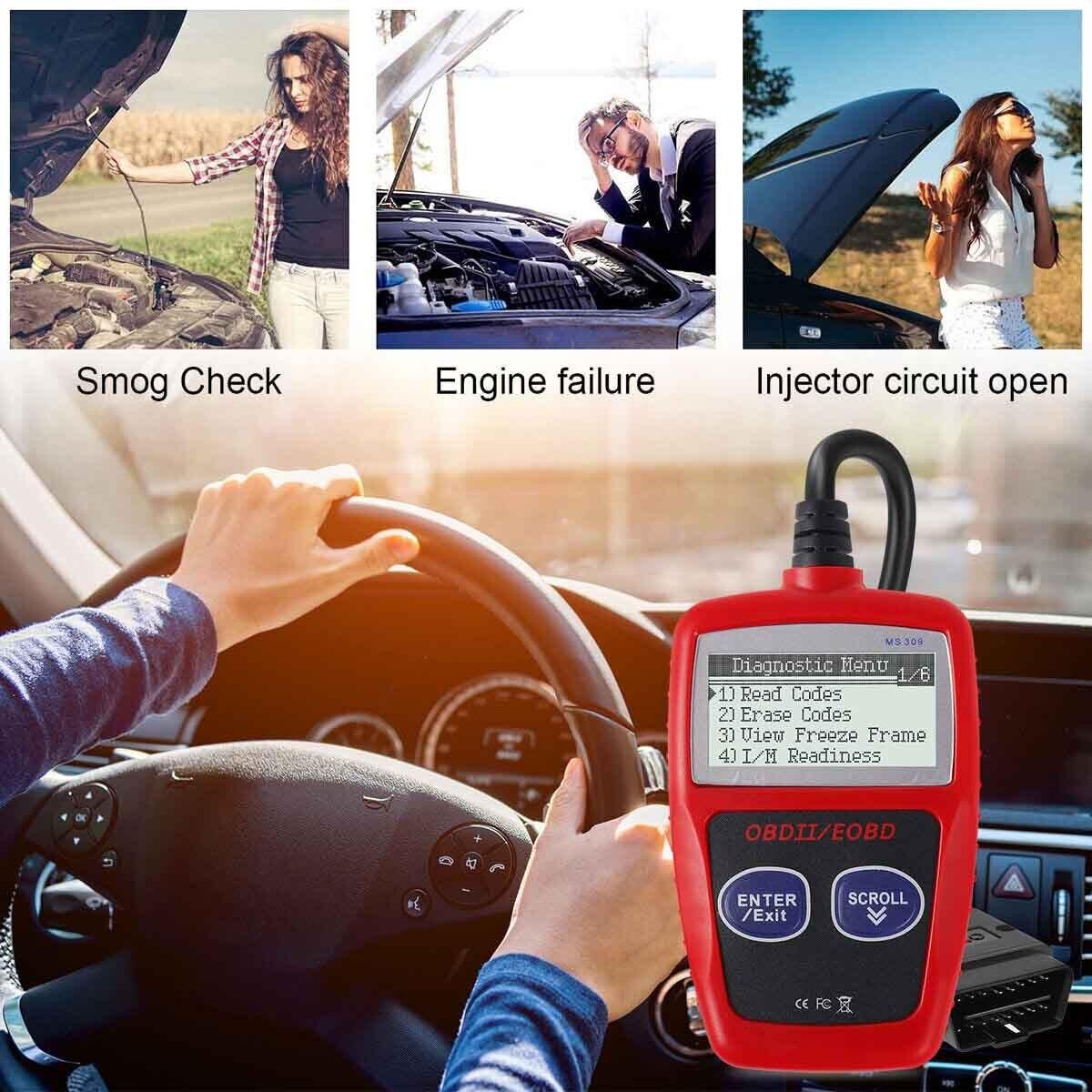 OBD Car Scanner,, MS309 Code Reader OBD2 Scanner Car Inspection Engine Troubleshooting Tool