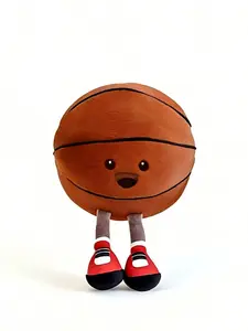 11 Inch Soft Huggable Sports Ball Plush Toys, Cute Stuffed Soccer Football Basketball Plushies for All Ages Kids & Adults