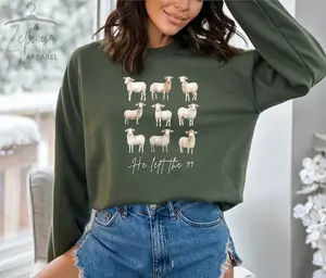Lost Sheep Sweatshirt, Jesus Left The 99 To Rescue Me Sweatshirt, The Lord Is My Shepherd Sweatshirt, Psalm 23 Hoodie, Xmas, Christian  T-shirt, sweater and Hoodie