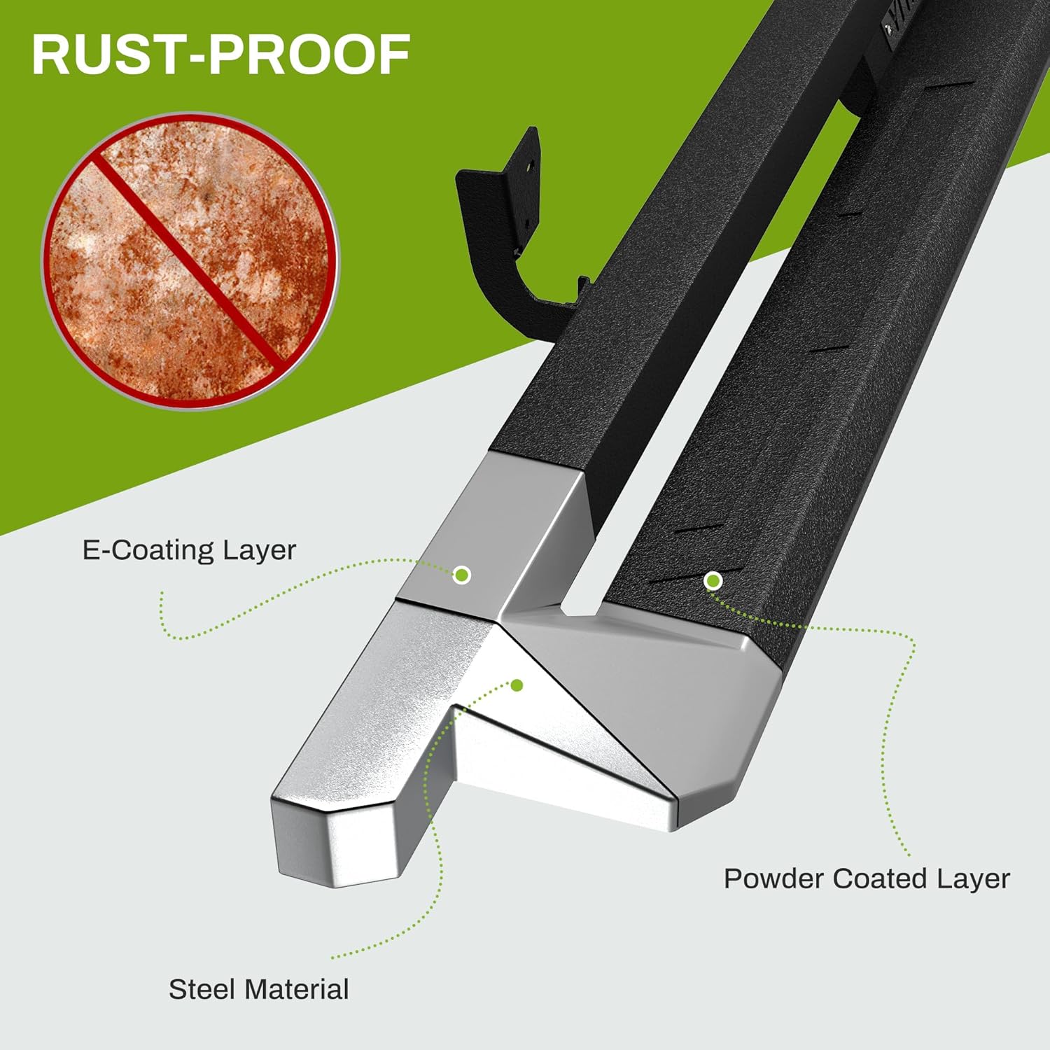 YITAMOTOR Drop Side Steps Compatible with 2009-2018 Dodge RAM 1500, 2019-2024 Ram 1500 Classic Quad Cab, Off-Road Running Boards, Black Powder Coated Nerf Bars