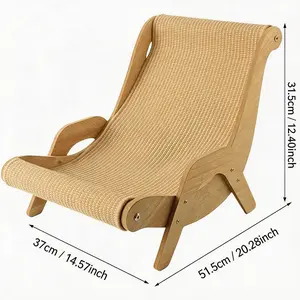 Multi-Functional Cat Scratching Board Rocker Bed Natural Sisal Scratcher Jute Material for Scratching Relaxing Indoor Outdoor Pet Furniture