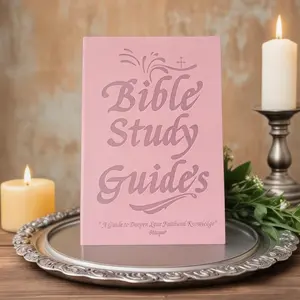 66-page Bible Study Guide, Daily DevotionalJournal Strengthens Faith, ldeal for PersonalGroup Study and Prayer, Christian Gift (A5, PULeather Cover), Leather Bible Notebook-YY