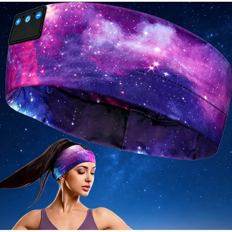 Bluetooth Wireless Sleep Headband Headphones, Thin HD Stereo Speakers, Great for Side Sleepers, Yoga, Sports & Travel