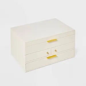Three Drawer Side Swivel Jewelry Organizer - A New Day Cream