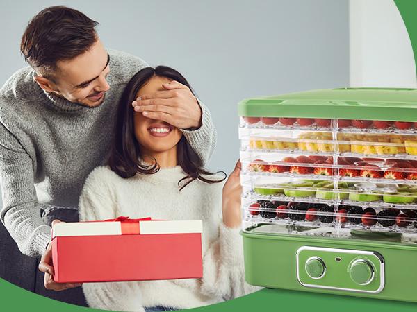 Pukomc Dehydrator with 5-Layer Capacity, BPA-Free Food-Grade AS Material, One-Touch Control for Fruits, Meats & More, Green Design Kitchen Appliances Pukomc Dehydrator with 5-Layer Capacity, BPA-Free Food-Grade AS Material, One-Touch Control for Fruits, Meats & More, Green Design Kitchen Appliances