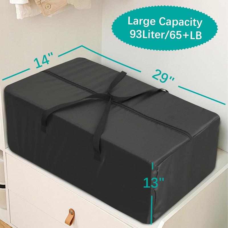 Biloban 6PC Waterproof Moving Bags Heavy Duty with Strong Zipper & Carrying Handles, Sturdy Clothes Storage Bags, Durable Lightweight Packing Bags Totes Organiser, Moving Boxes Alternative, College Dorm Room Essentials #TiktokshopStockUp