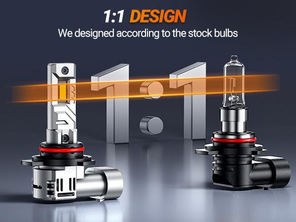 2018 Cadillac ATS 9012/HIR2 80W 6500K White IP68 LED Headlight Bulbs 2PCS SEALIGHT X1S