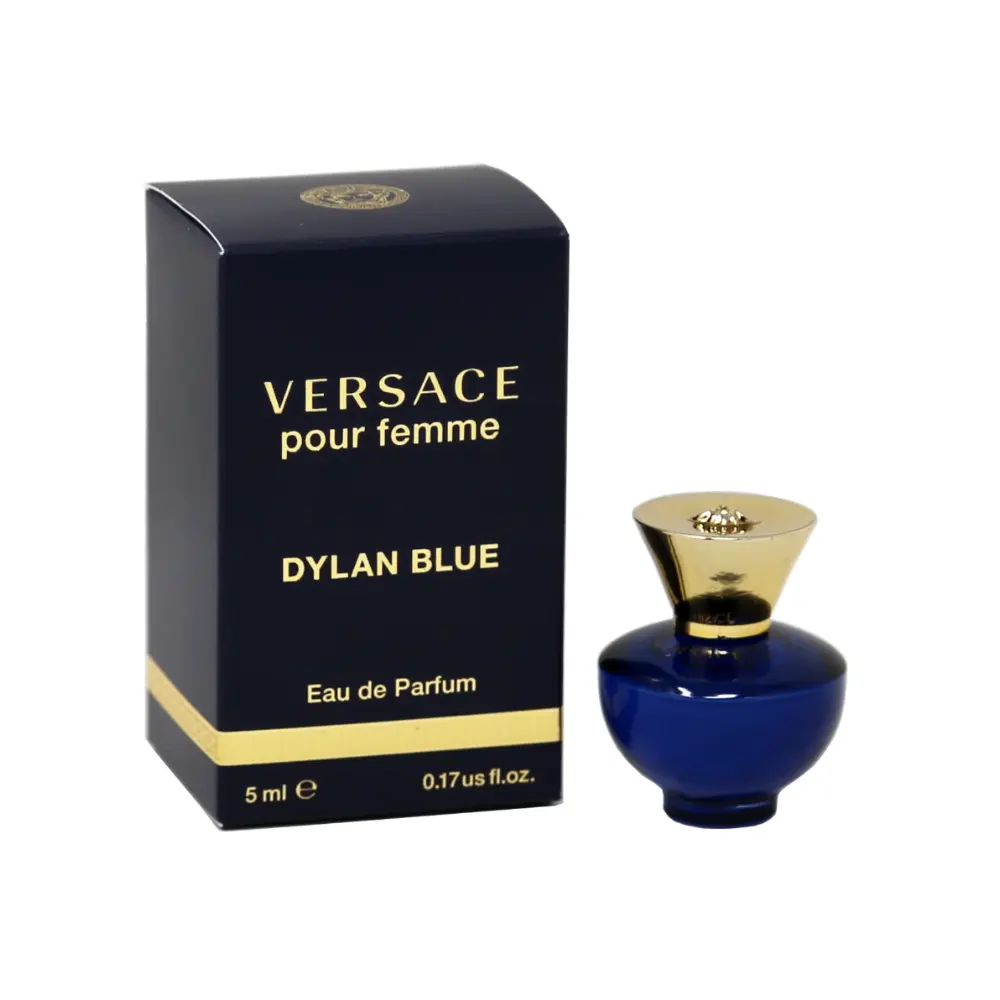 Women's Versace Dylan Blue Pour Femme Eau De Parfum Splash Mini - 5 ml EDP Elegant Fragranced EDP Liquid, Elegant Scent, 5 ml Perfume in 5ml Perfume Bottle, Fragrance Gift, High Quality Fragrance