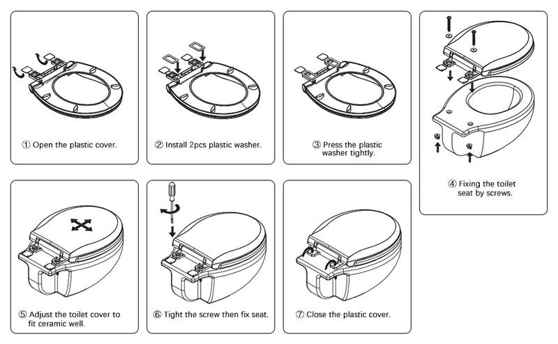 【GARVEE】 Elongated Toilet Seat with Toddler Seat Built in