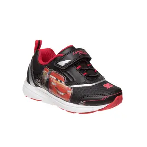 Cars Sneakers Boys - Two Red Lights Flashing Athletic High-Traction Fast (Toddler – Little Kid)