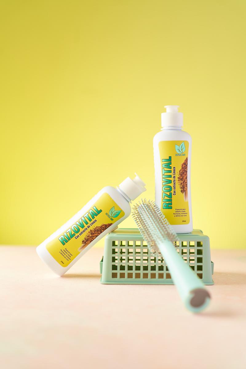 Natural Sant Curly Leave-in RizoVital - Leave-in for Curly hair - Anti Frizz Haircare With Coconut Oil curly products Aloe Blend Conditioner Shampoo