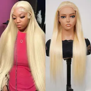 613 5x5 Lace Front Wig Human Hair 200 Density Straight 613 Blonde Wig Human Hair 5x5 200 Density HD Lace Front Closure Wigs Human Hair Blonde Pre Plucked for Women