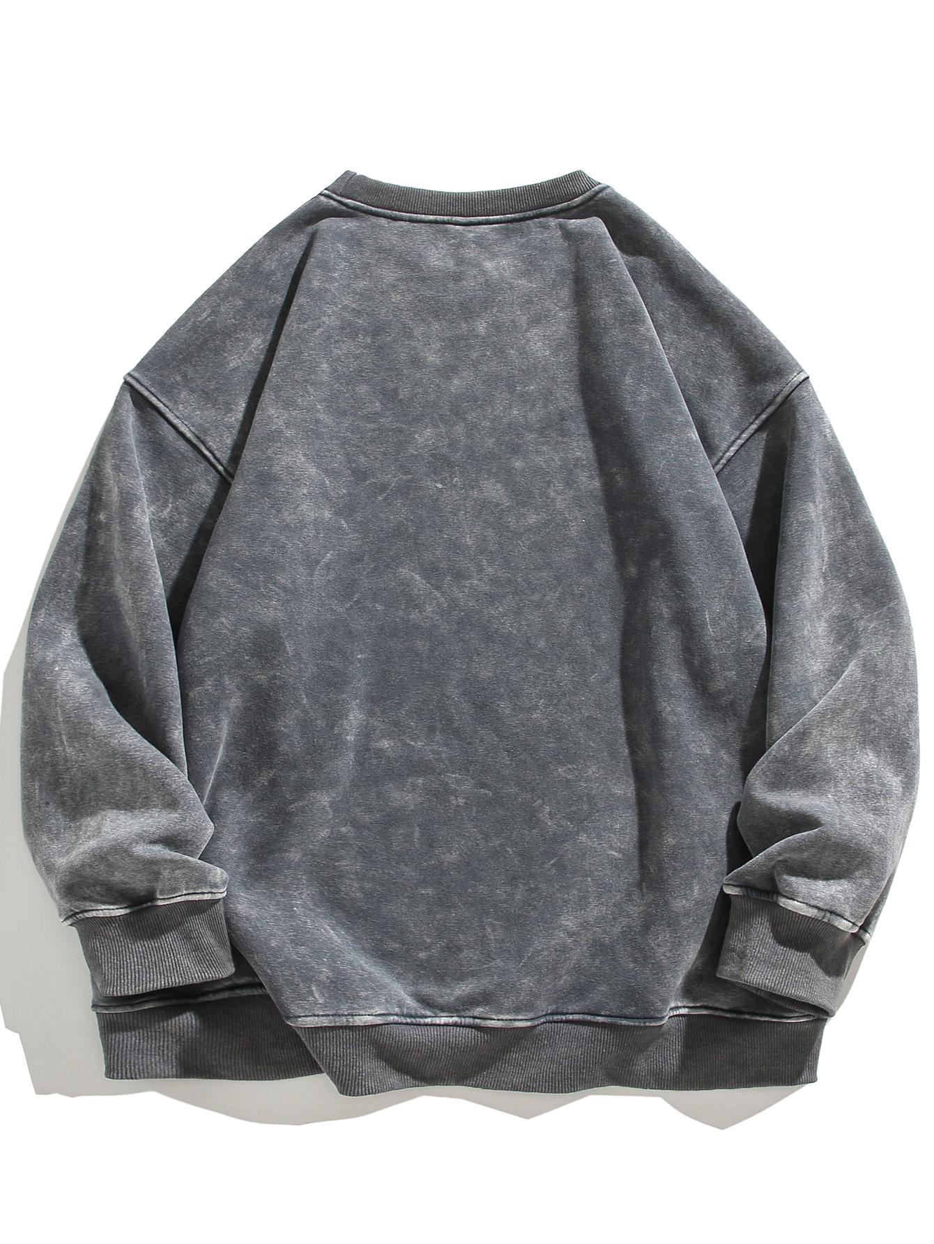 Men's Regular Fit Plain Crewneck Sweatshirt Long Sleeve Pullover Warm Comfortable Ribbed Classic Top Casual Long Sleeve for Fall Winter Menswear