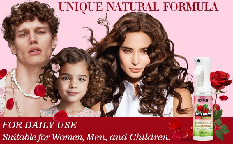 Hydrating Rose Water Loc Spray for Dreadlocks Moisturizing Scalp Spray Soothes Refreshes and Prevents Dryness with Peppermint Castor Oil Moisture