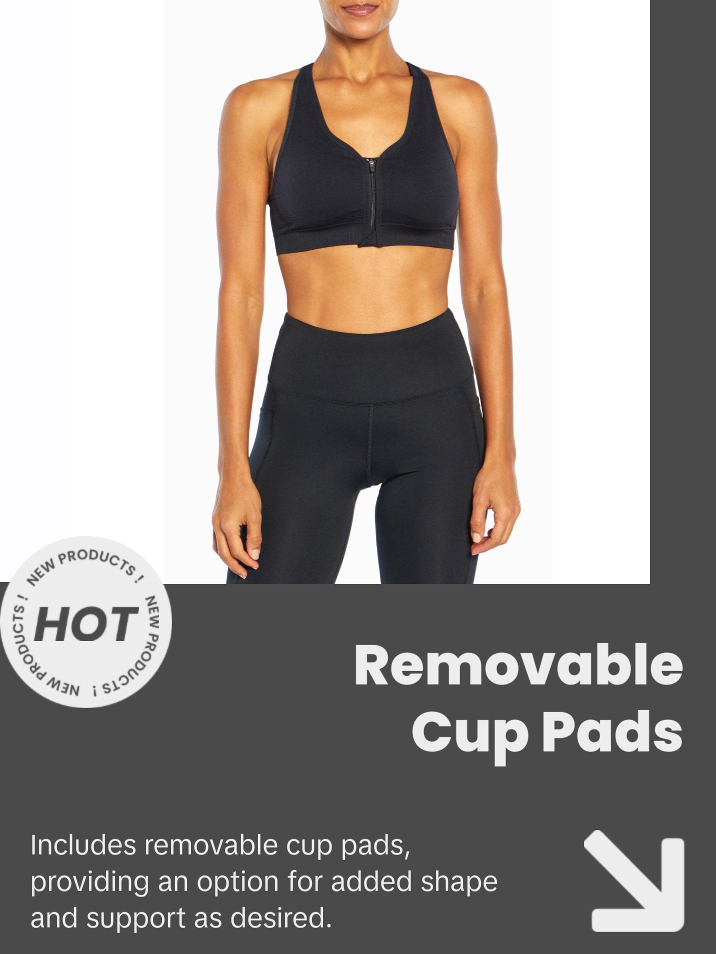 Savannah Seamless Front Zip Sports Bra
