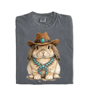 Western Easter Bunny Graphic T-shirt