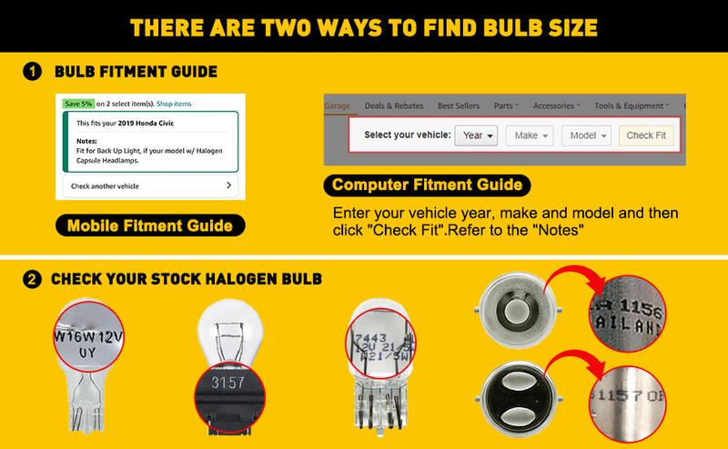 AUXITO 912 921 LED Bulb for Backup Light Reverse Lights High Power 2835 15-SMD Chipsets Error Free T15 906 922 W16W Bulbs, 6000K White Daytime Running Lights (Upgraded, Pack of 2)