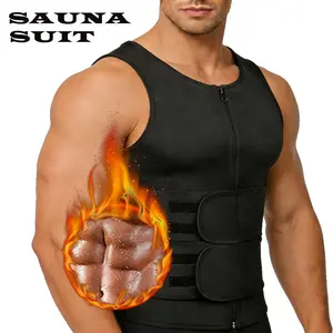 Men Waist Trainer Vest  Sauna Sweat Vest Compression Undershirt Shapewear Workout Tank Tops Shaper